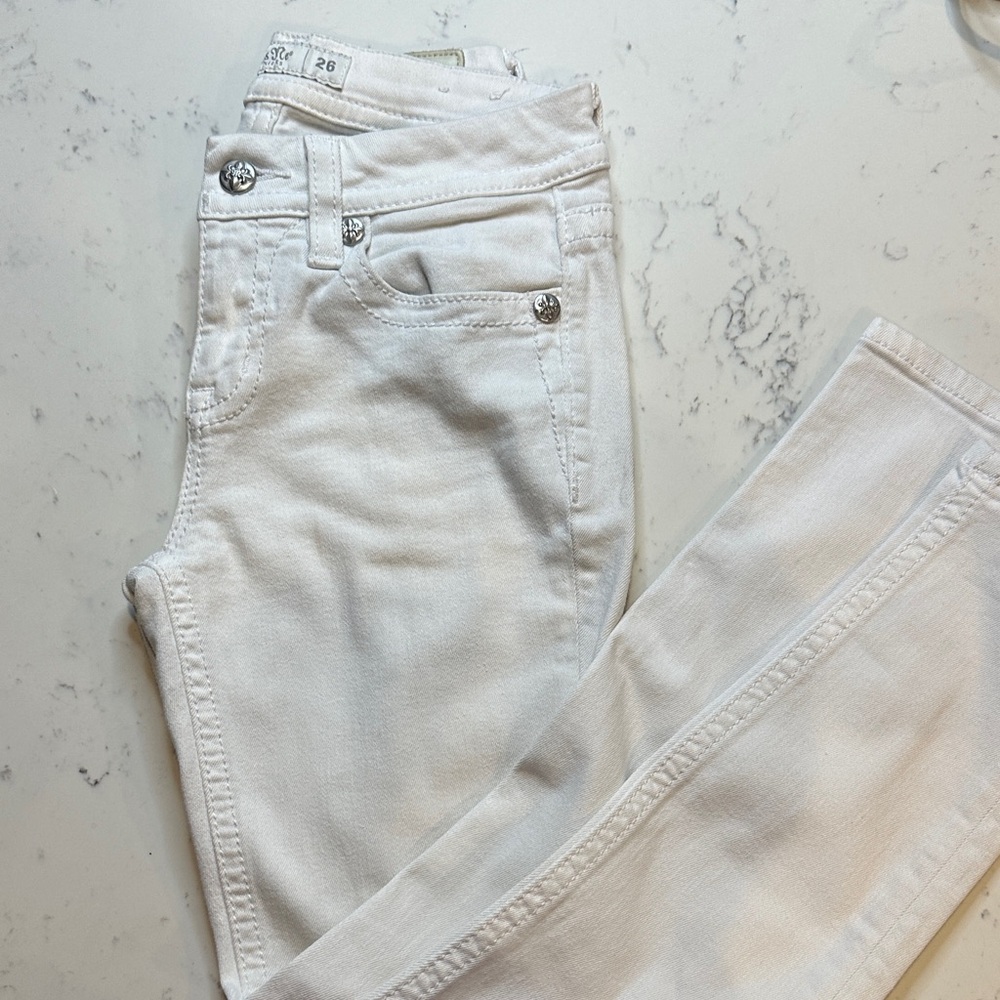 Miss Me Women's Light Beige Skinny Jeans